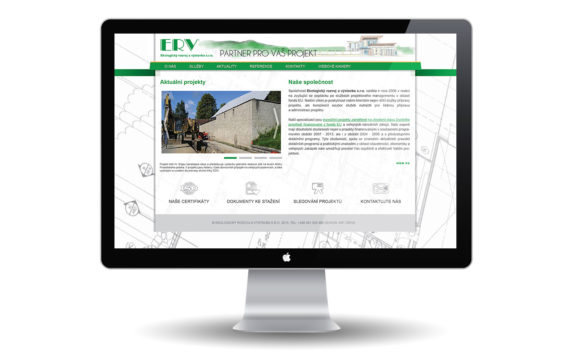 ERV - ekologický rozvoj a výstavba - návrh webu
