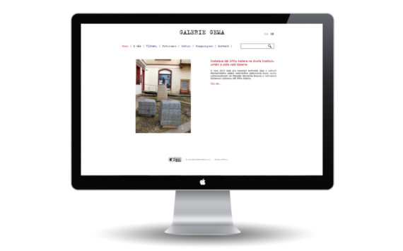 Galerie Gema - návrh a reallizace webu