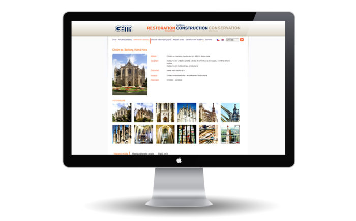 GemaArt Group - návrh a realizace webu